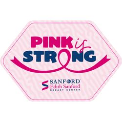 Image of 3”x3” Edith Pink is Strong Sticker Singles