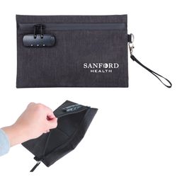 Image of 11"x7" Zippered Bag with Lock