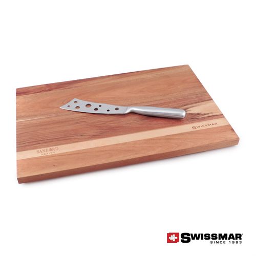 Swissmar Acacia Cutting Board & Cheese Knife Set image thumbnail