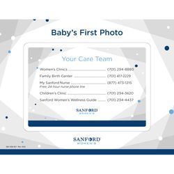 Image of Babies First Photo Picture Frame Magnet - Fargo Sonogram Size