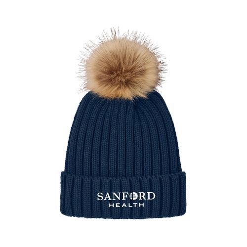 Port Authority Faux Fur Pom Beanie image thumbnail