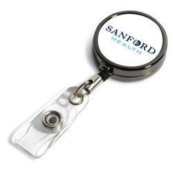 Image of Dublin Gunmetal 30" Retractable Badge Reel