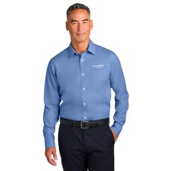Image of Brooks Brothers Wrinkle-Free Stretch Pinpoint Spread Collar Shirt