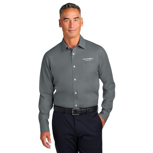 Brooks Brothers Wrinkle-Free Stretch Pinpoint Spread Collar Shirt image thumbnail