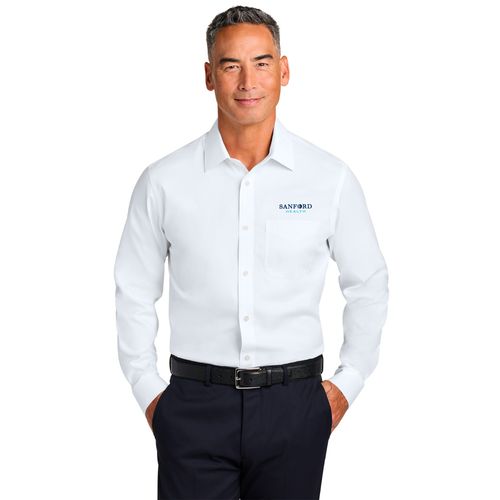 Brooks Brothers Wrinkle-Free Stretch Pinpoint Spread Collar Shirt image thumbnail