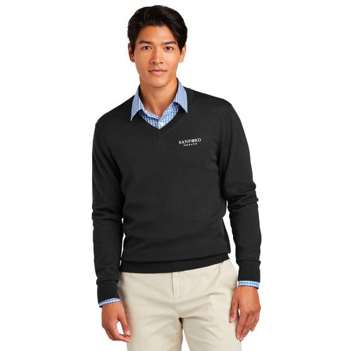 Brooks Brothers Washable Merino V-Neck Sweater image thumbnail