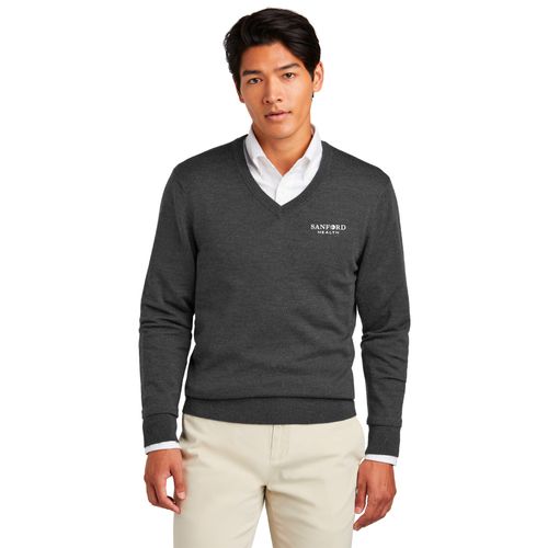 Brooks Brothers Washable Merino V-Neck Sweater image thumbnail