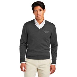 Image of Brooks Brothers Washable Merino V-Neck Sweater