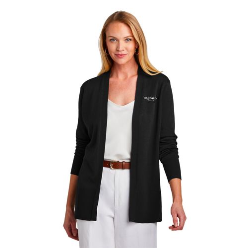 Brooks Brothers Women's Cotton Stretch Long Cardigan Sweater image thumbnail