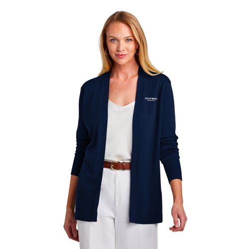 Brooks Brothers Women's Cotton Stretch Long Cardigan Sweater image thumbnail