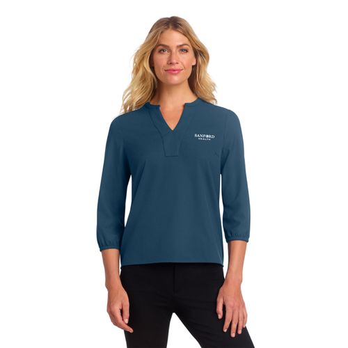 Mercer+Mettle Women's Stretch Crepe 3/4-Sleeve Blouse image thumbnail