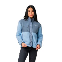 Image of Women's Warm Up Coloblock Sherpa Fleece Jacket