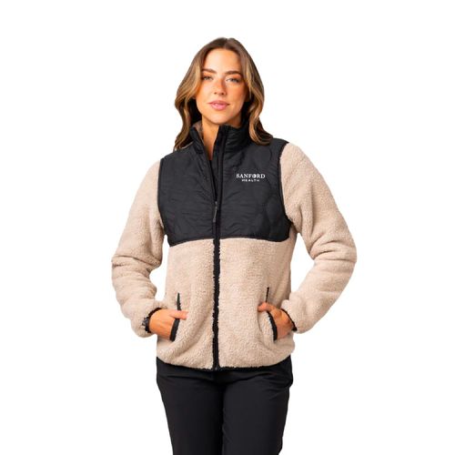 Women's Quilted Teddy Fleece Jacket image thumbnail