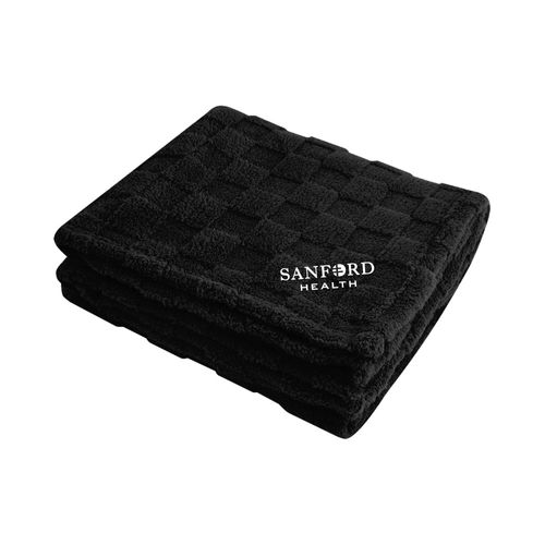 50" x 60" rPET Checkered Sherpa Blanket image thumbnail