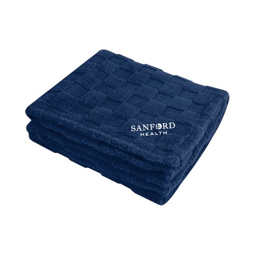 50" x 60" rPET Checkered Sherpa Blanket image thumbnail