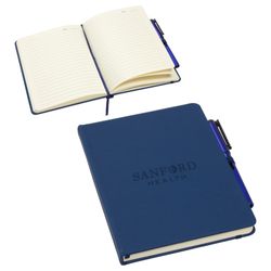 Image of 5" x 8" Quorum Soft Touch Journal with Pen