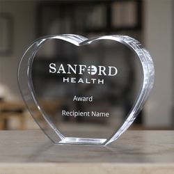 Image of 3" x 2 1/2" Hawthorne Heart Award