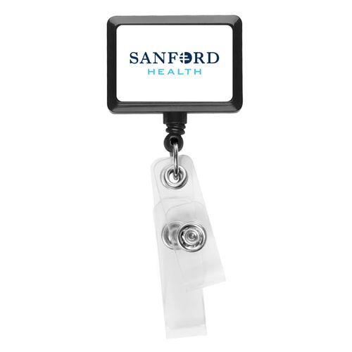 JUMBO Anti-Microbial Rectangle 2-Strap Badge Reel image thumbnail