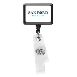 Image of JUMBO Anti-Microbial Rectangle 2-Strap Badge Reel