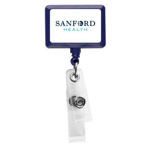 JUMBO Anti-Microbial Rectangle 2-Strap Badge Reel image thumbnail