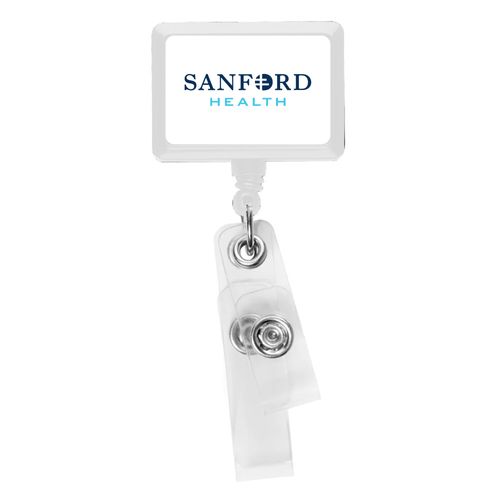 JUMBO Anti-Microbial Rectangle 2-Strap Badge Reel image thumbnail
