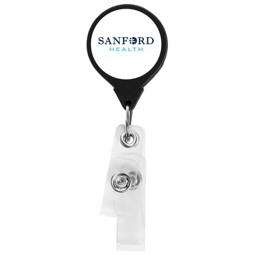 JUMBO Anti-Microbial Round 2-Strap Badge Reel image thumbnail