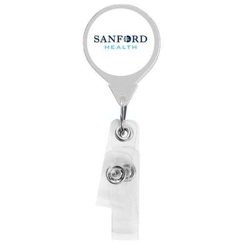 JUMBO Anti-Microbial Round 2-Strap Badge Reel image thumbnail