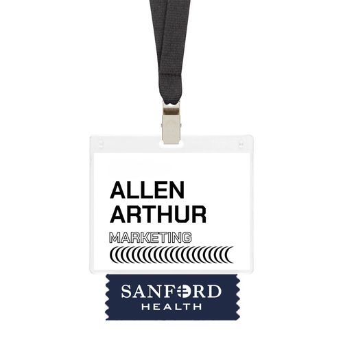 3"w Custom Badge Ribbon image thumbnail