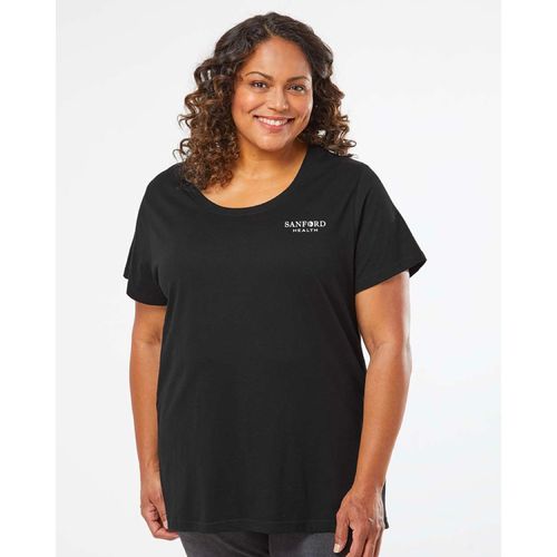 LAT Women's Curvy Collection Fine Jersey Tee image thumbnail