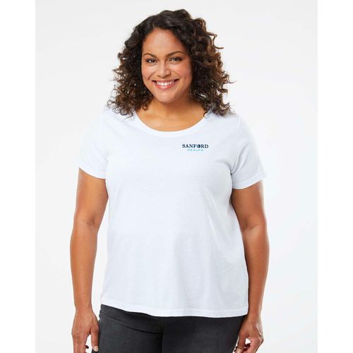 LAT Women's Curvy Collection Fine Jersey Tee image thumbnail