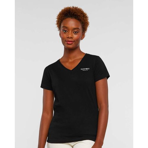 LAT Women's Fine Jersey V-Neck Tee image thumbnail