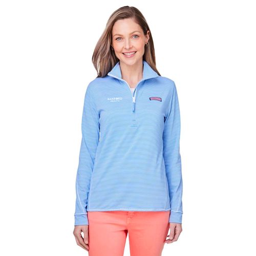 Women's Microstripe Sankaty Half-Zip Pullover image thumbnail