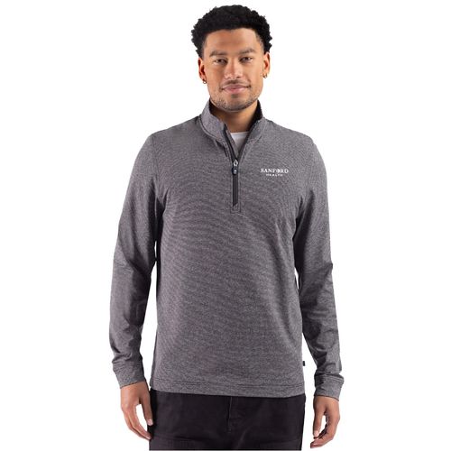 Adapt Soft Knit Stripe Mens Quarter Zip Pullover image thumbnail