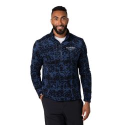 Image of Men's Fireside Printed Microfleece Quarter Zip