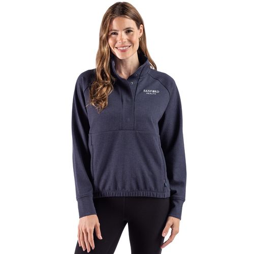 Cutter & Buck Drift Epic Versatility Textured Women's Snap Pullover image thumbnail