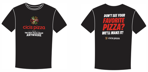 Cicis Team Member Tees - Favorite Pizza? image thumbnail