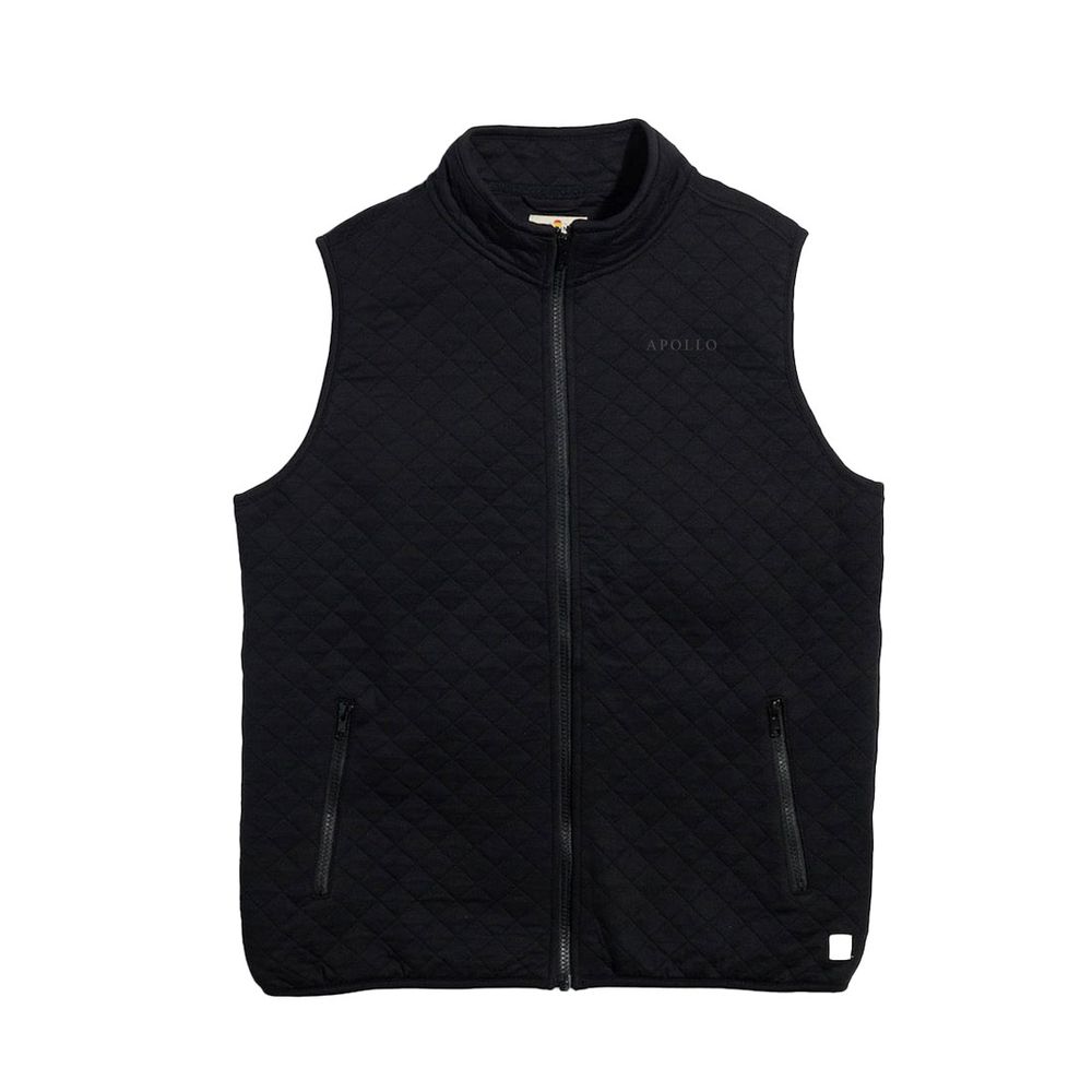 Marine Layer Corbet Full Zip Vest – Men’s Black  primary image