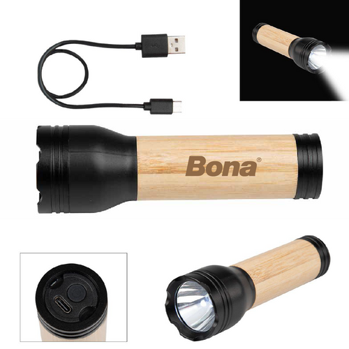Bamboo Rechargeable LED Flashlight image thumbnail