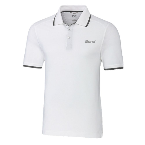 Men's Advantage Tipped Polo - White image thumbnail