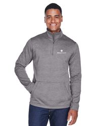 Image of Devon & Jones Unisex Mèlange Fleece Quarter Zip