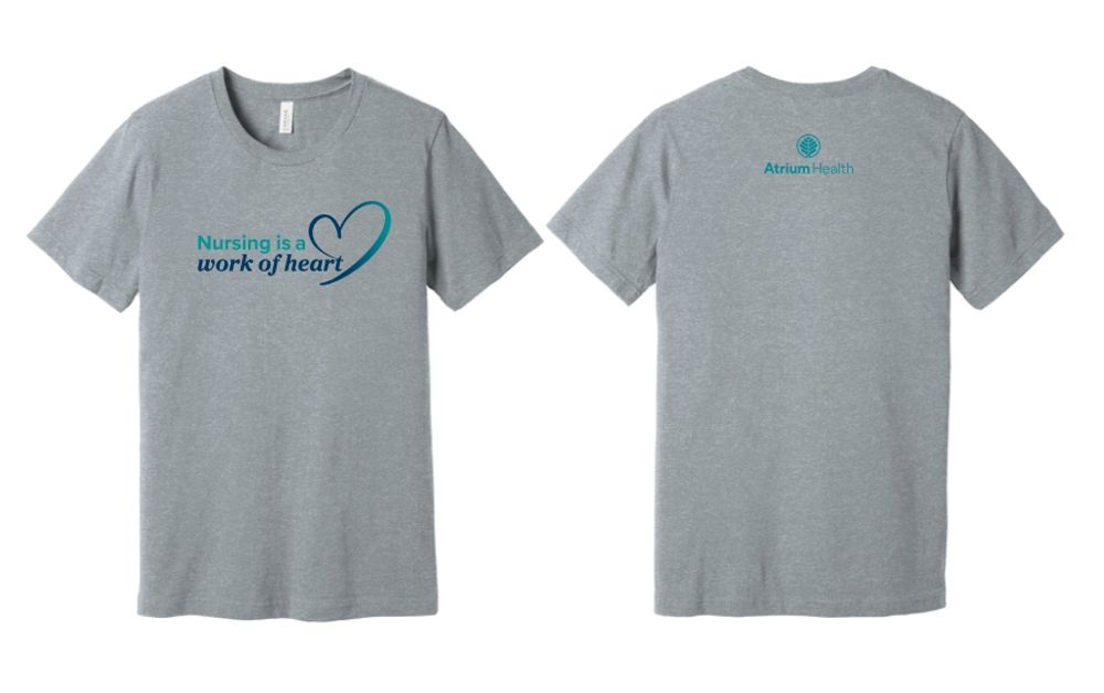 Nursing is a Work of Heart Unisex Heather T-Shirt  primary image