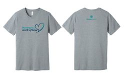Image of Nursing is a Work of Heart Unisex Heather T-Shirt 
