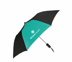 Image of Black & Teal Folding Umbrella 