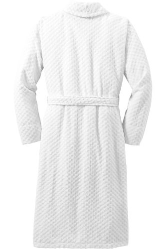 Checkered Terry Shawl Collar Robe image thumbnail