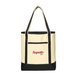 Image of Port Authority® Large Cotton Canvas Boat Tote