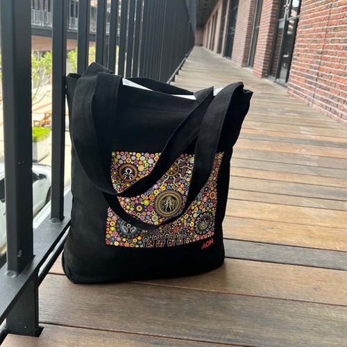 Aon Indigenous Cotton Canvas Tote Bag image thumbnail