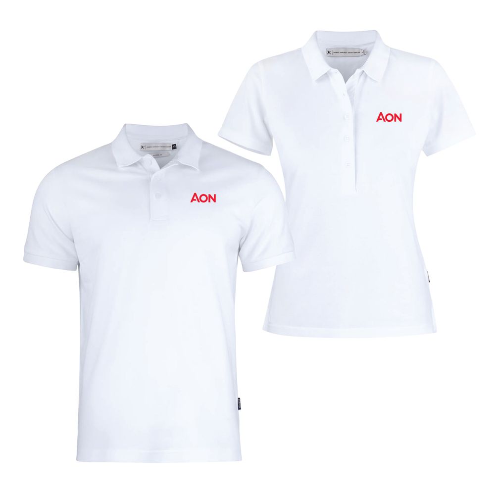 White Business Polo Shirt - Mens primary image