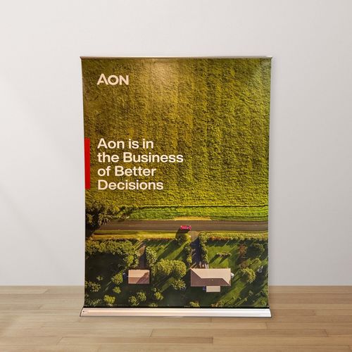 25002 - WIDE Pull Up Banner - Event Loan  (156cm L x 25cm W x 12cm H, 10kg) image thumbnail