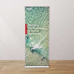 Image of 25008 - STD Pull Up Banner - Event Loan (90cm L x 25cm W x 12cm H, 6kg)