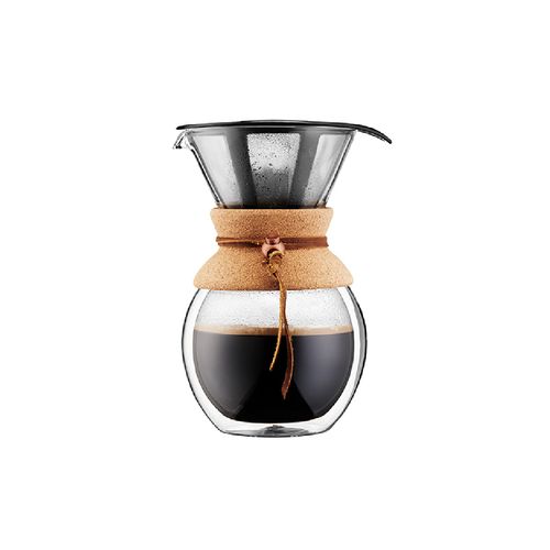 Bodum Pour Over 8 Cup Double Wall Coffeemaker w/ Cork Band image thumbnail